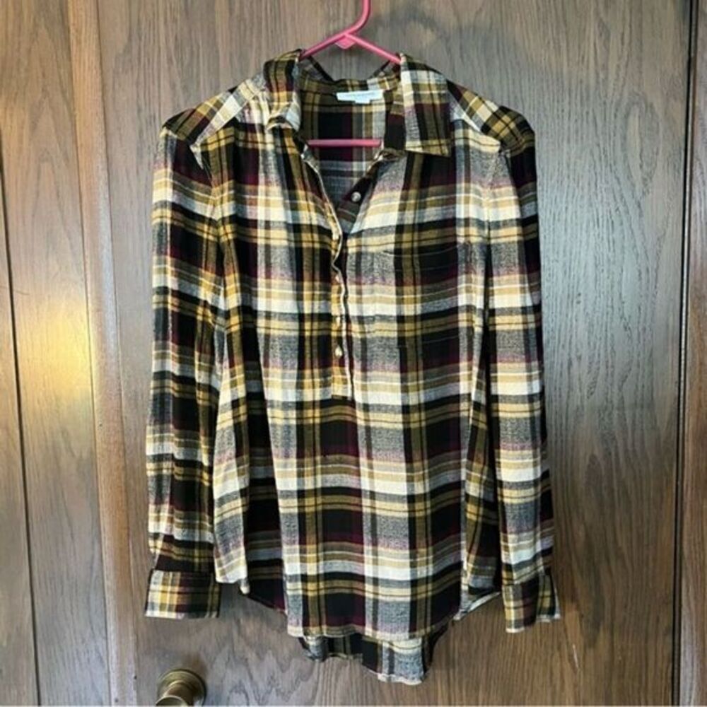 beachlunchlounge plaid button up shirt